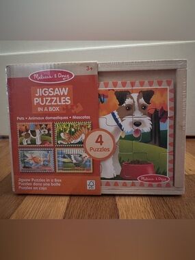 Melissa & Doug Red Orange Green Blue Puzzle Box Artwork